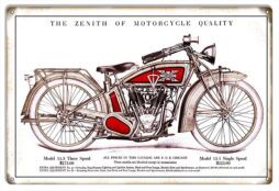 Excelsior Motorcycles Reproduction Metal Sign