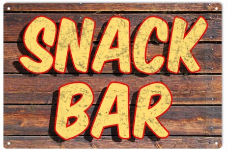 Snack Bar Food Service Sign Reproduction Vintage Signs   RG1080 462x312 