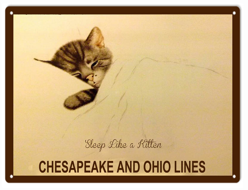 Chesapeake And Ohio Lines Railway Sign