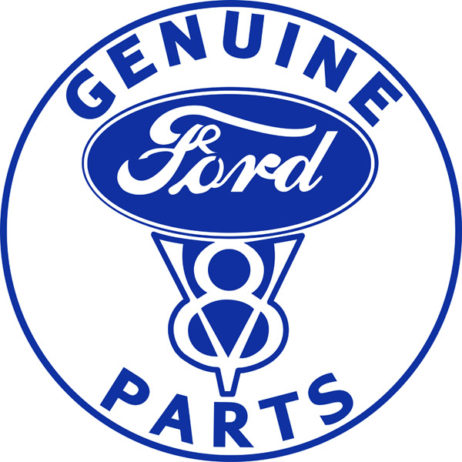 Genuine Ford Parts Service Station Sign 14 Round - Reproduction Vintage ...