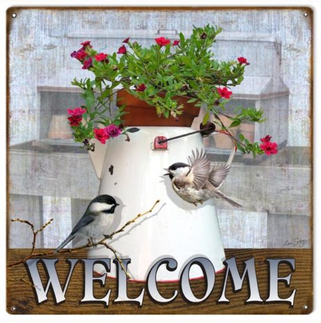 Welcome Country Sign. 12"x12" - Reproduction Vintage Signs