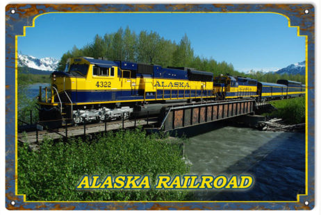 Reproduction Alaska Railroad Sign - Reproduction Vintage Signs