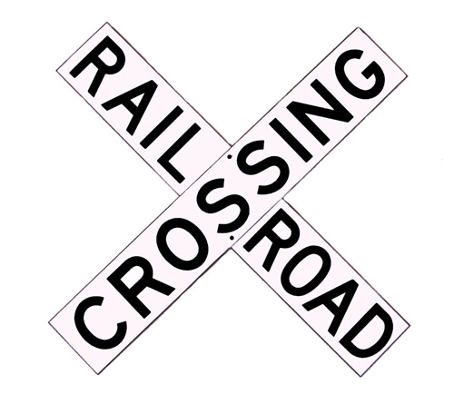RR-3 Heavy Crossbuck Railroad Sign 4