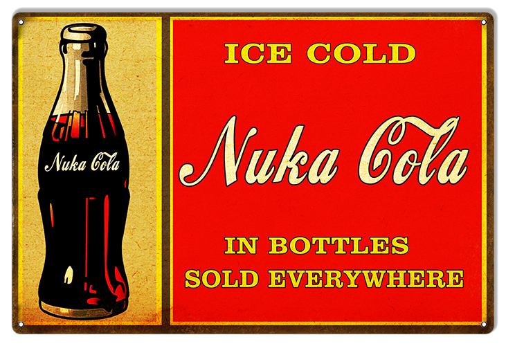 nuka cola wallpaper Archives - Reproduction Vintage Signs