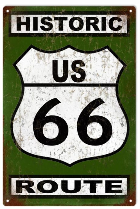 Reproduction HISTORIC US 66 Route Highway Or Interstate Sign 12X18 ...