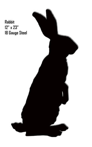 Rabbit Animal Silhouette Laser Cut Out  Sign 12x23
