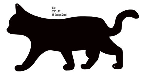 Cat Animal Silhouette Laser Cut Out Sign 11x23