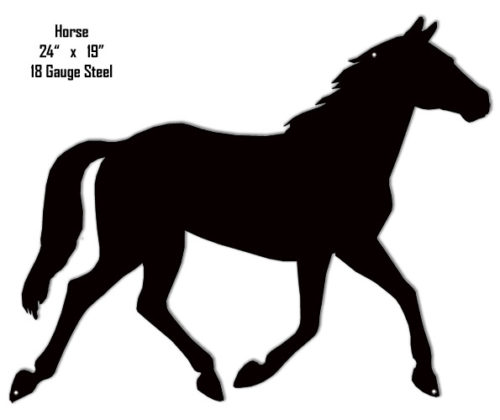Galloping Horse Silhouette Laser Cut Out Sign 19x24