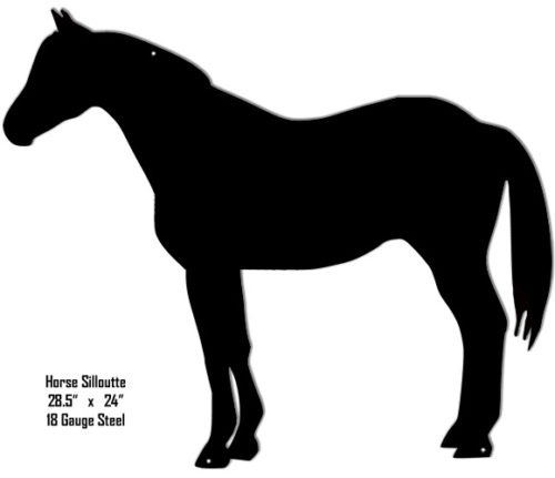 Horse Silhouette Laser Cut Out Sign 24x28.5