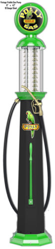 Vintage Polly Gas Pump Reproduction Laser Cut Out Sign8x42