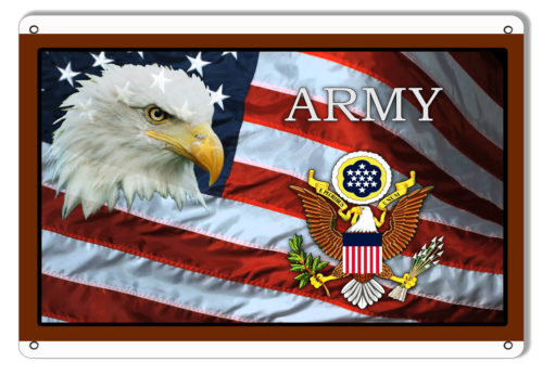 Army Flag Reproduction Military Sign 9x12