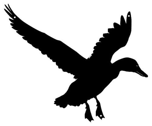 Duck Laser Cut Out Silhouette Wall Décor Metal Sign 13.5x16.5