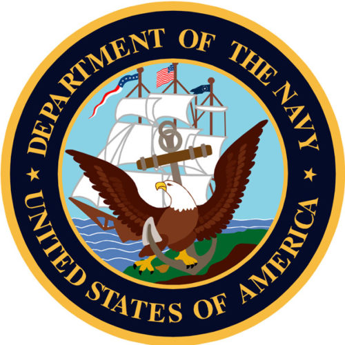 Department Of Navy USA Reproduction Military Metal Sign 14x14 Round ...