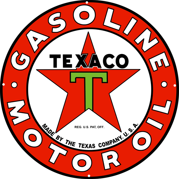 Texaco Gas And Motor Oil Garage Art Reproduction Metal Sign 30