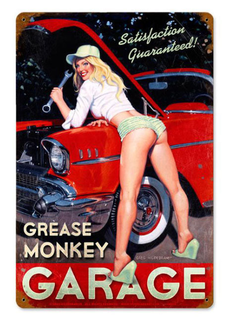 HB004 - Grease Monkey Vintage Sign