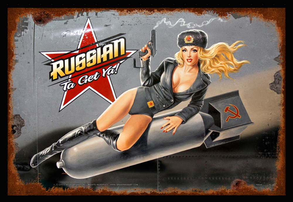 HB336 - RUSSIAN NOSE ART XL 18 GAUGE 39x58 by artist Greg Hildebrandt