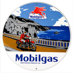 Mobilgas Socony-Vaccum Oil Round 14x14 Metal Sign