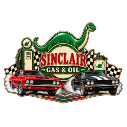 Sinclair Gas & Oil 16x11 Laser Cut Metal Sign
